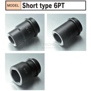 Impact Socket Short Type 6PT Bix